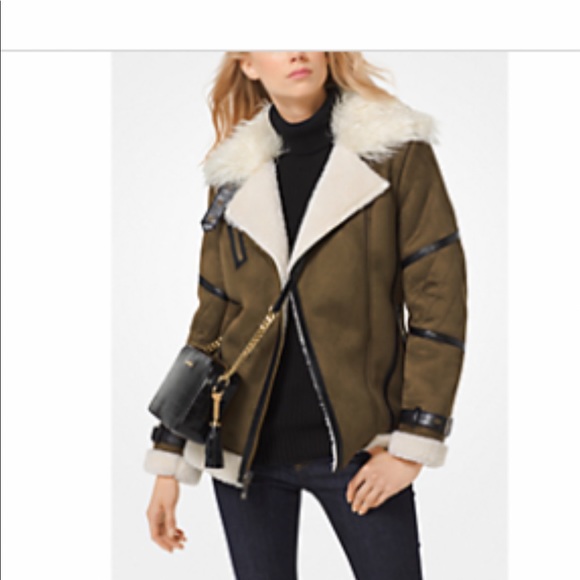 Michael Kors Jackets & Blazers - Michael Kors faux - shearing jacket